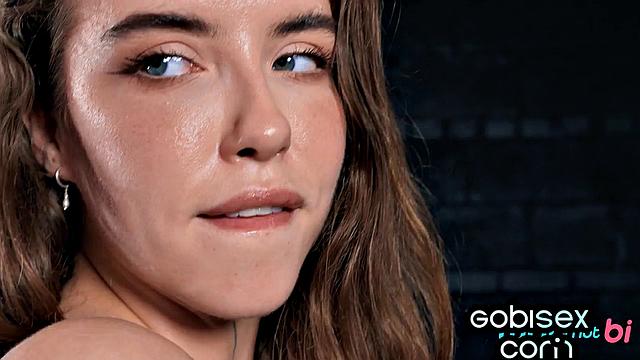 Insatiable bi handling two cocks