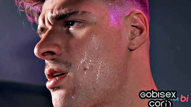 Insatiable bi handling two cocks