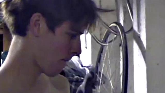 Jayden is skateboarding in his garage when he finds a porn magazine. He starts flipping through it while getting hard. Jayden strokes to the visual stimulation until he cums.