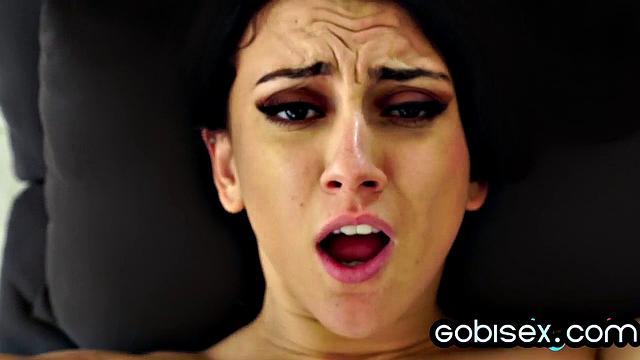 Horny voyeur babe enjoys anal