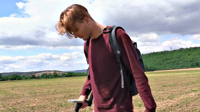 Sexy dirty gay smashed in anal by big white dick