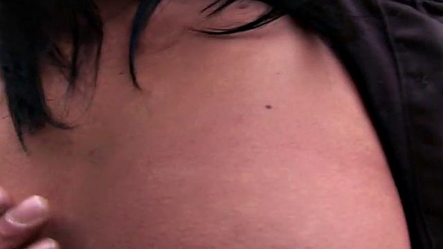 Public babe penetrated by thick cock in wet pussy