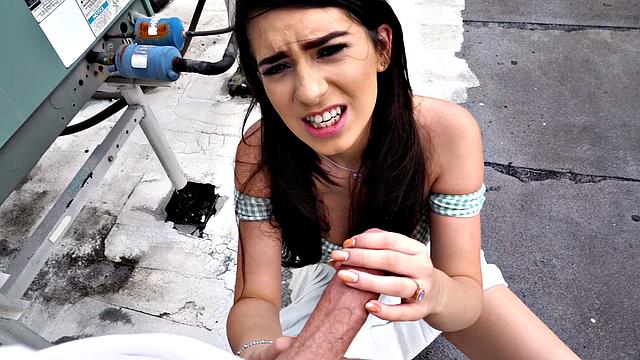 Busty Teen's Asshole Stretched