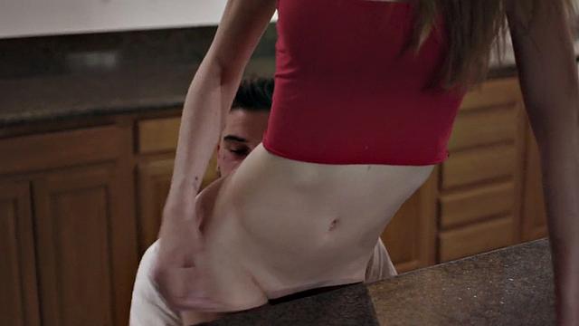 Trans beauty sucking before with boyfriend