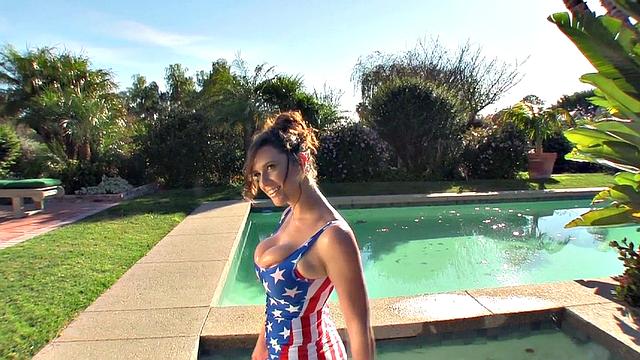 Lana Kendrick - Patriotic Hot Tub