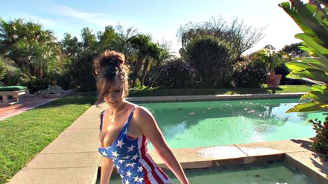Lana Kendrick - Patriotic Hot Tub