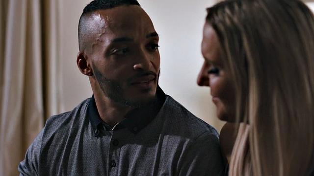 Big ass trans sucked before getting drilled in couple