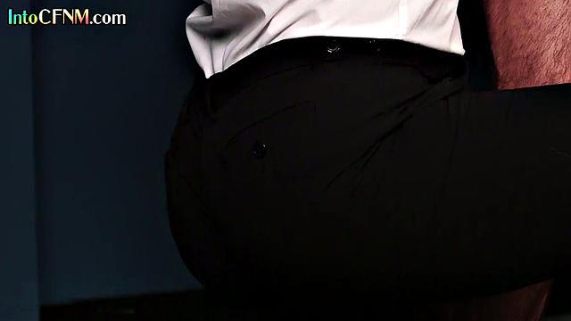 Classy CFNM babes wanking lucky man