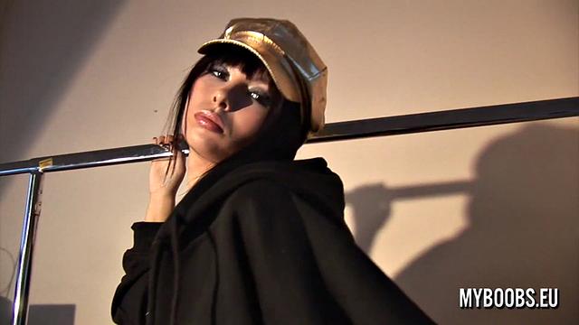 Busty Babe in Hip-Hop Style