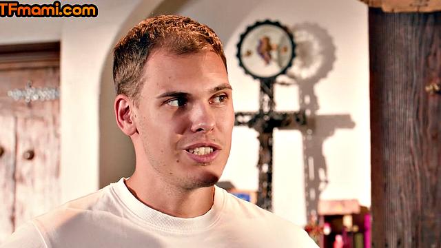 Redhead DTF stepmom pounded in 3some while throating