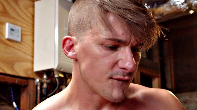 Cocksucking jock banging handyman until cumshot