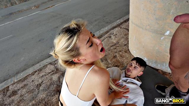 Threesome Under Autobahn Bridge