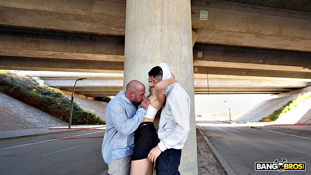 Threesome Under Autobahn Bridge