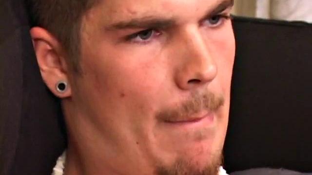 Lucky strips naked and begins jacking off for the camera. For added stimulation, he slides a finger in his ass and gets down to some serious stroking. After giving his stiff dick a good long workout, Lucky shoots a huge cum gusher.