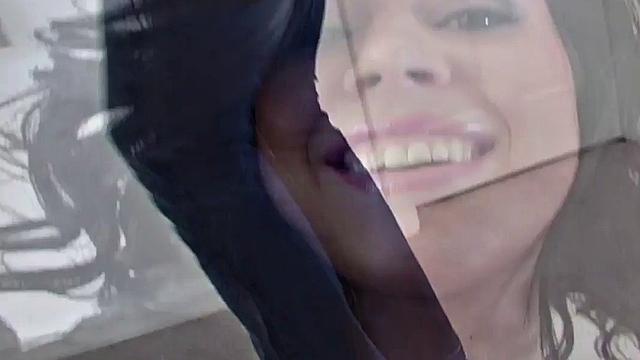 POV babe masturbates before sex in closeup session