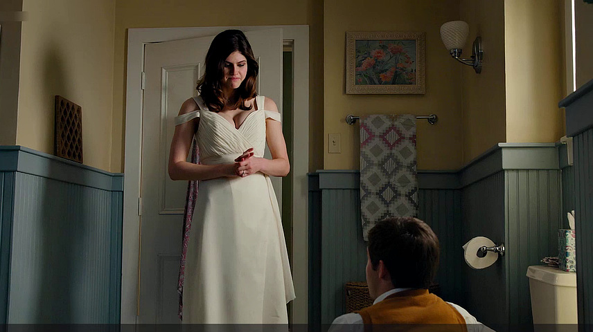 Alexandra Daddario upskirt display