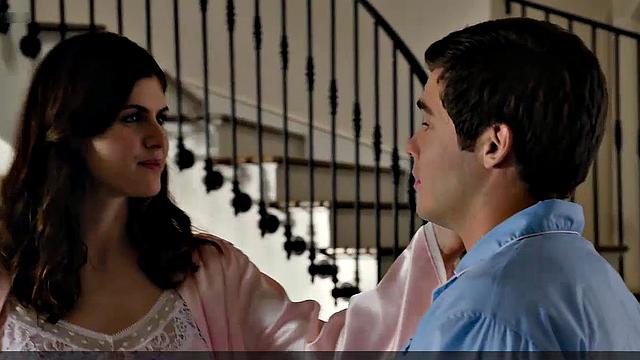 Alexandra Daddario upskirt display