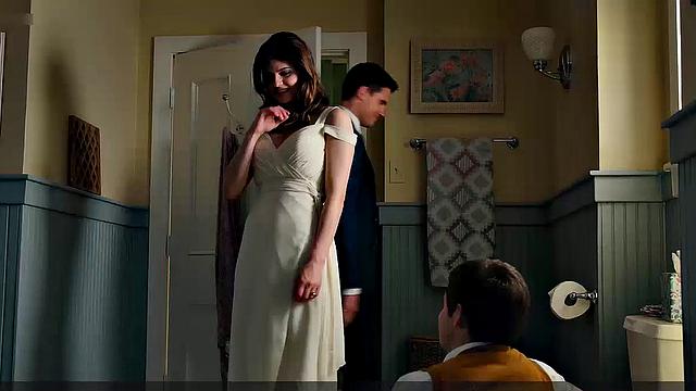 Alexandra Daddario upskirt display