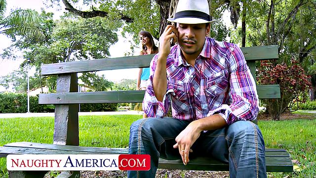 Cute Riley Reid fucks a married man