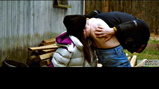 Fireworks in the sky and in her