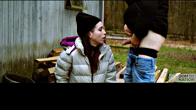 Fireworks in the sky and in her