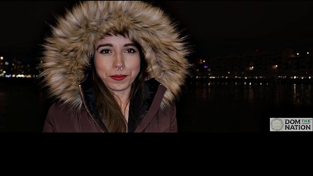 Fireworks in the sky and in her