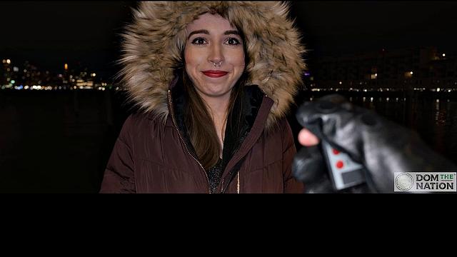 Fireworks in the sky and in her