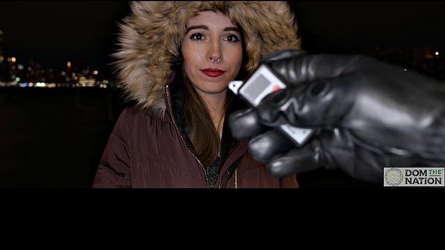 Fireworks in the sky and in her