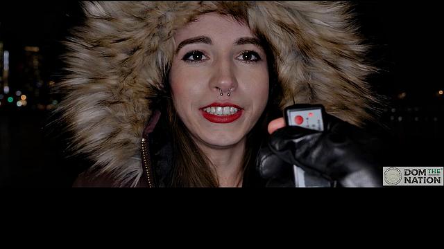 Fireworks in the sky and in her