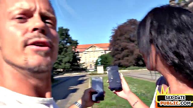 Real public MILF with tattoos fucked outdoors by sex date