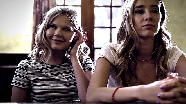 Stepdaughter fucked by stepfather in threesome in pussy