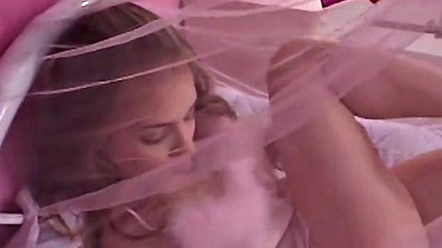 Little April Masturbates in Lingerie