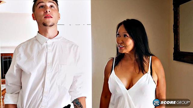 70-year-old Mandy and a young student