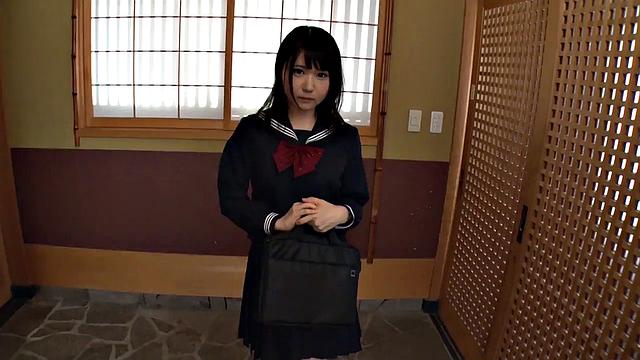 Real Asian POV blowjob with sexy Nozomi Momoki