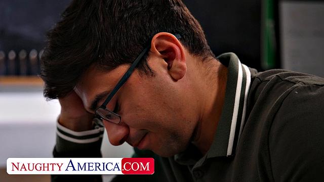 Sexy Professor Natalie Brooke spreads her wet for her favorite student