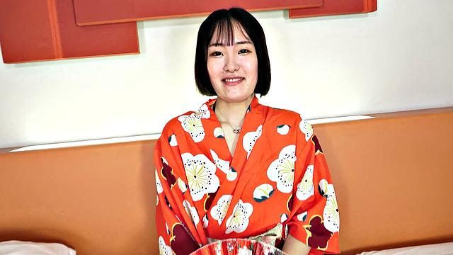 Hana Kawamura is in a threesome sucking and fucking two men