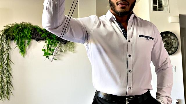 Hunk barebacking in interracial duo during pov sex