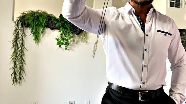 Hunk barebacking in interracial duo during pov sex