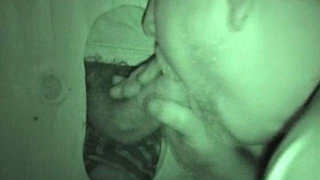 Auntie Bob at favorite glory hole, public rest room gets cruised, longest shoot ever