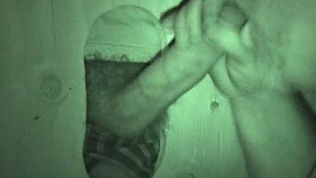 Auntie Bob at favorite glory hole, public rest room gets cruised, longest shoot ever