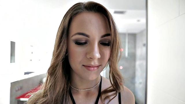 Young Ukrainian Anal Queen gets her tight ass drilled from behind on the couch