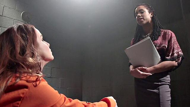 Clothespinned Ebony sub facesitted by lezdom in BDSM