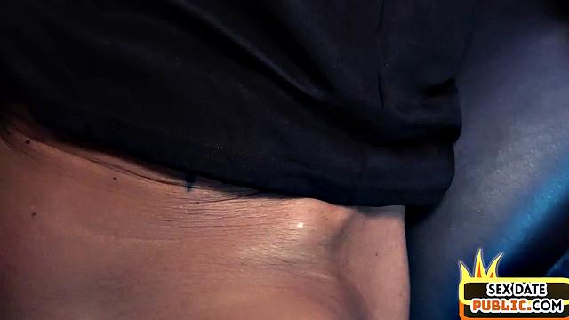 German public car sex outdoor with mature lady