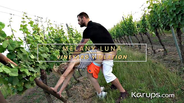 Melany Luna rides hard and laughs about it for the camera