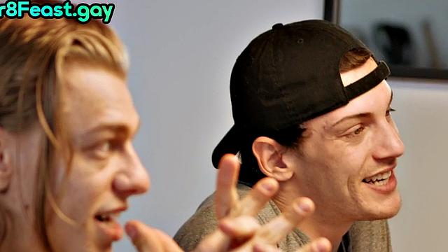 Athletic stud bareback fucks rimjob bottom in asshole