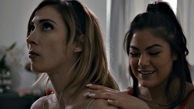 Lesbian rimjob babes want asstoying after deep licking