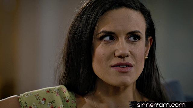 Big-titted stepdaughter gets pussy smashed