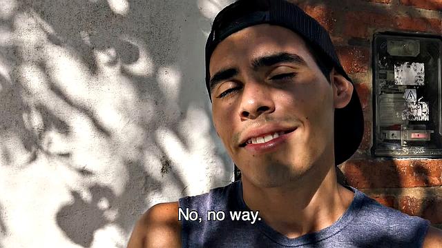 Cameraman pays Latin guy to jerk off, suck cock and take it bare