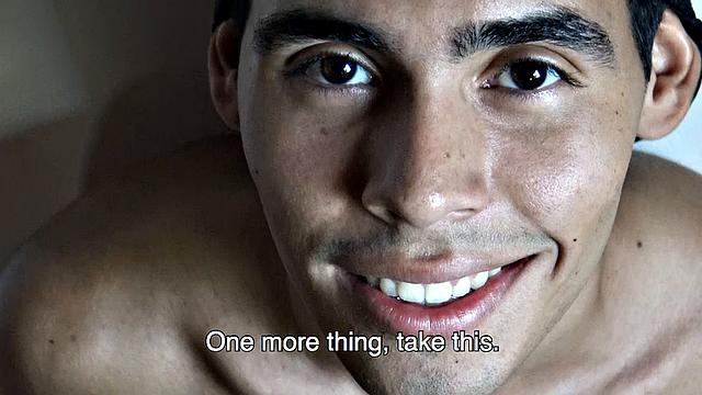 Cameraman pays Latin guy to jerk off, suck cock and take it bare