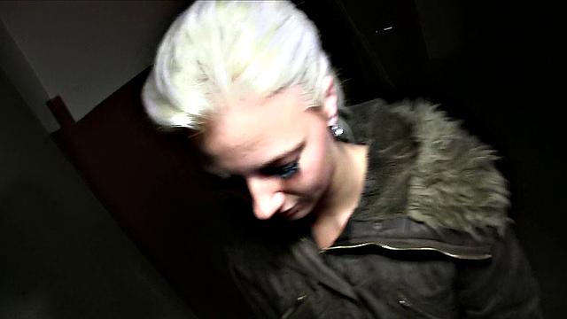 Blonde amateur gets her pussy drilled by another man's cock while her boyfriend watches in POV